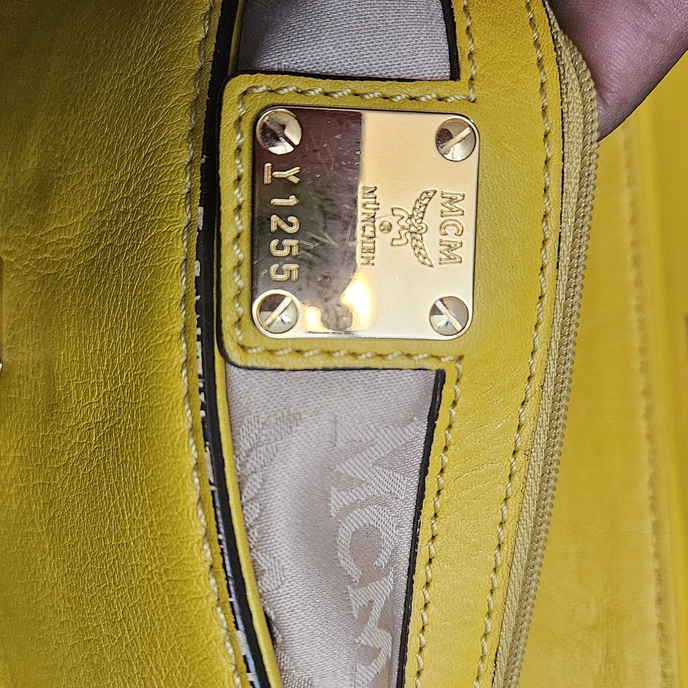 MCM 2 Way Leather Satchel - Picture 4 of 13